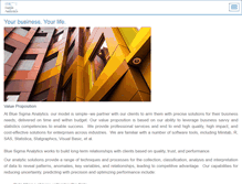Tablet Screenshot of bluesigmaanalytics.com